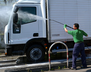 Truck and Fleet Power Washing in Livonia Michigan - truck